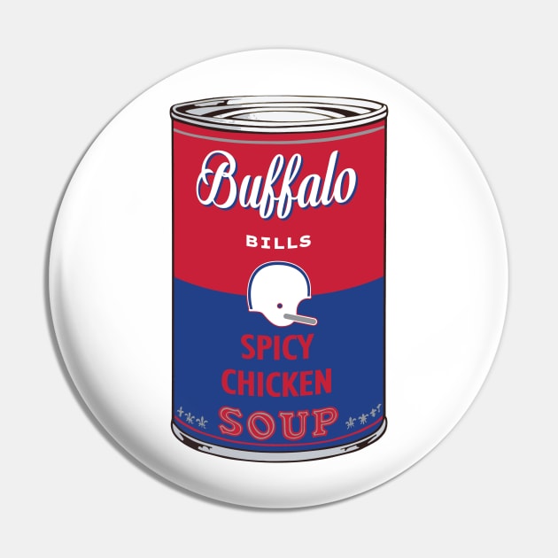 Buffalo Bills Soup Can Pin by Rad Love