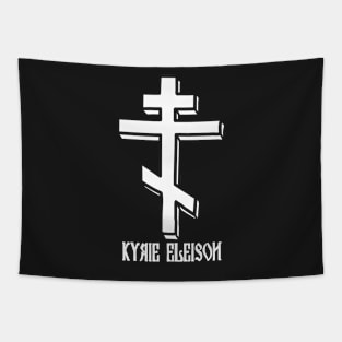 Eastern Orthodox Cross Kyrie Eleison Tapestry