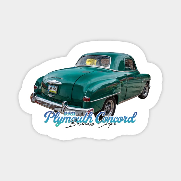 1951 Plymouth Concord Business Coupe Magnet by Gestalt Imagery