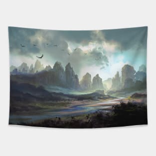 Blue River Tapestry