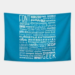 Font Geek Tapestry