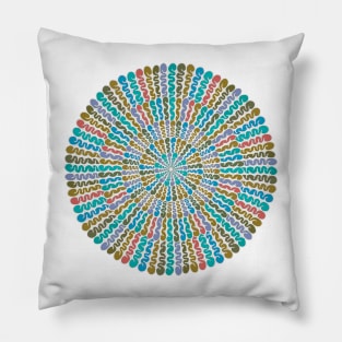 Earthy Swirls - Intricate Digital Illustration, Colorful Vibrant and Eye-catching Design, Perfect gift idea for printing on shirts, wall art, home decor, stationary, phone cases and more. Pillow