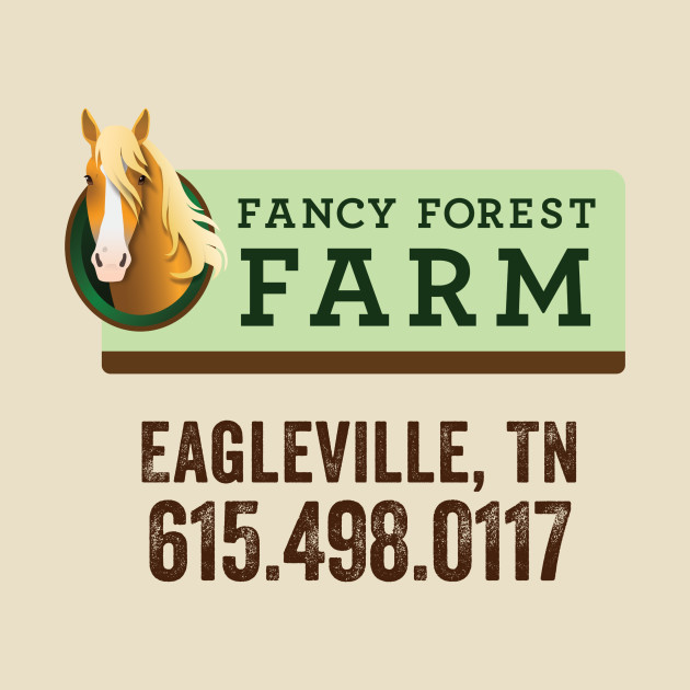 Fancy Forest Farm • Family Portrait • Black Text by FalconArt