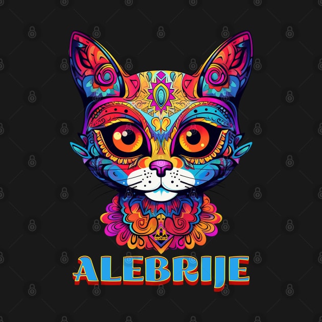 COLORFUL CAT ALEBRIJE KITTEN Feline Design by ejsulu