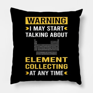 Warning Element Collecting Elements Pillow