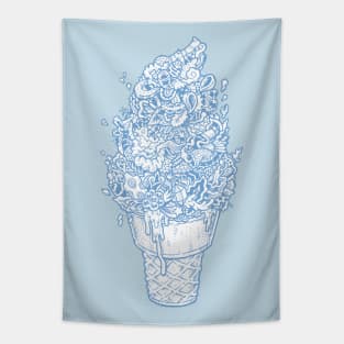 Foodle Ice-cream by Lei Melendres Tapestry