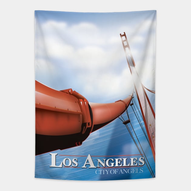 Los Angeles City of Angels. Tapestry by nickemporium1