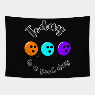 Bowling Ball Gift Pin Men Women Kids Tapestry