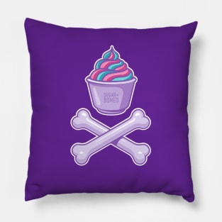 Ice cream and bones Pillow