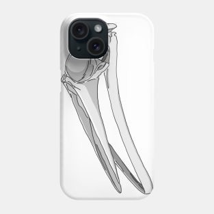 Minke Whale Skull Phone Case