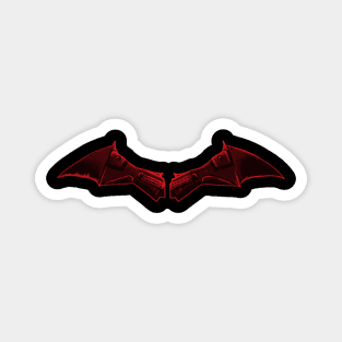 The Bat Man logo (Red) Magnet