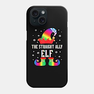 The Straight Ally Elf Matching Family Group Xmas LGBT Phone Case