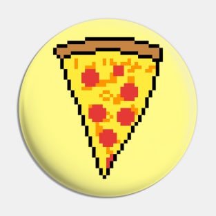 Pixel Pepperoni Pizza Design Pin