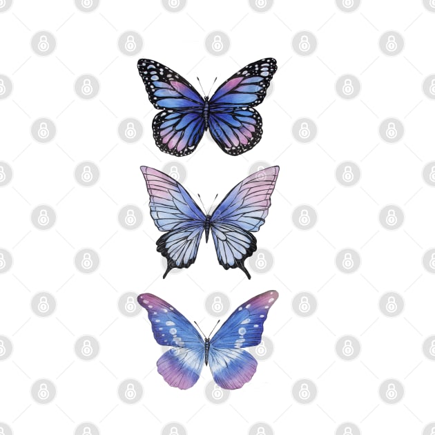 Beautiful Butterflies F by Jean Plout Designs