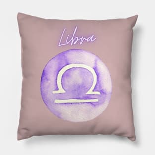 Libra zodiac sign Pillow