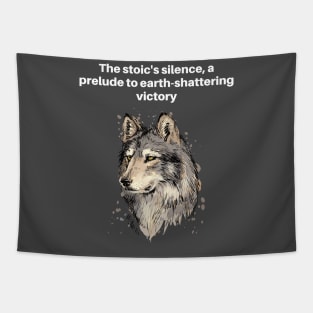 Stoic Silence Tapestry