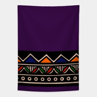 Violet blast - Ethnic patterns Tapestry