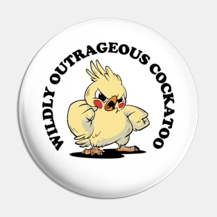 Wildly Outrageous Cockatoo Pin