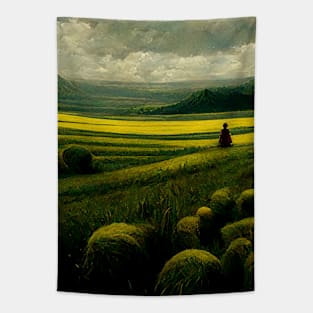 Peaceful Yellow Field | Gazing Tapestry