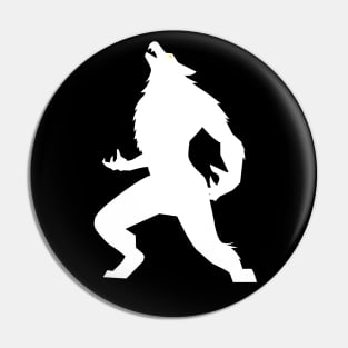 Werewolf Silhouette Pin