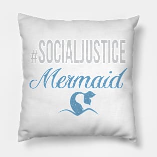 #SocialJustice Mermaid - Hashtag for the Resistance Pillow