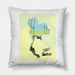 Thailand travel map Pillow