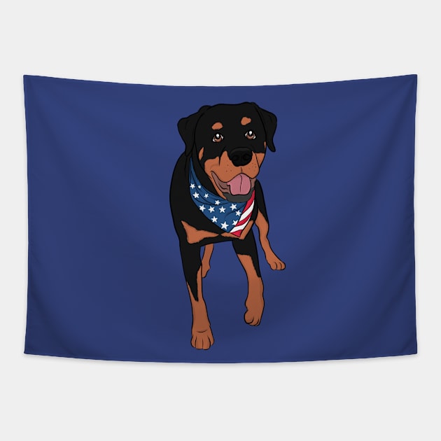 Rottweiler Tapestry by rmcbuckeye