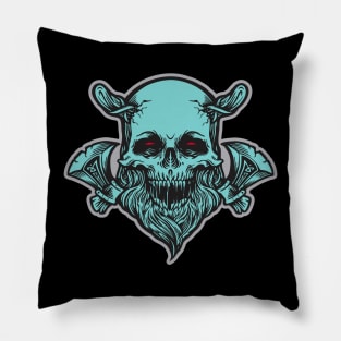 Viking Skull Warrior Pillow