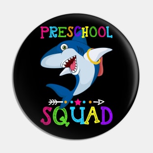 Shark Team Preschool Squad Teacher Back To School Pin