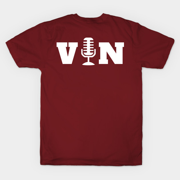 Vin Scully Microphone T-shirt Vin Scully Shirts Vin Scully 