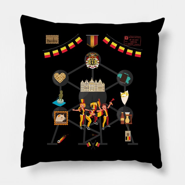 Belgium style Pillow by Funtomass