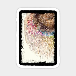 Abstract Hair Cell Art Magnet