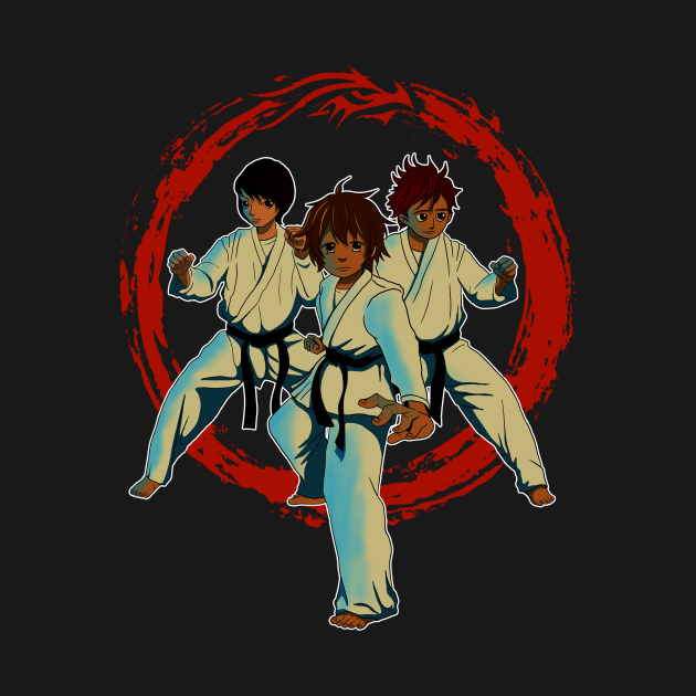 KARATE KIDS Dark Martial Arts Comic Characters Manga Comics T