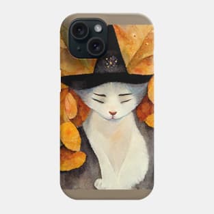 Cat in Hat, autumn moods Phone Case