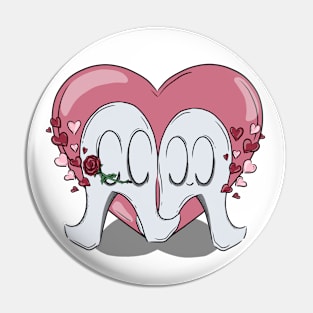 Fresno Nightcrawlers Valentine's Heart Pin