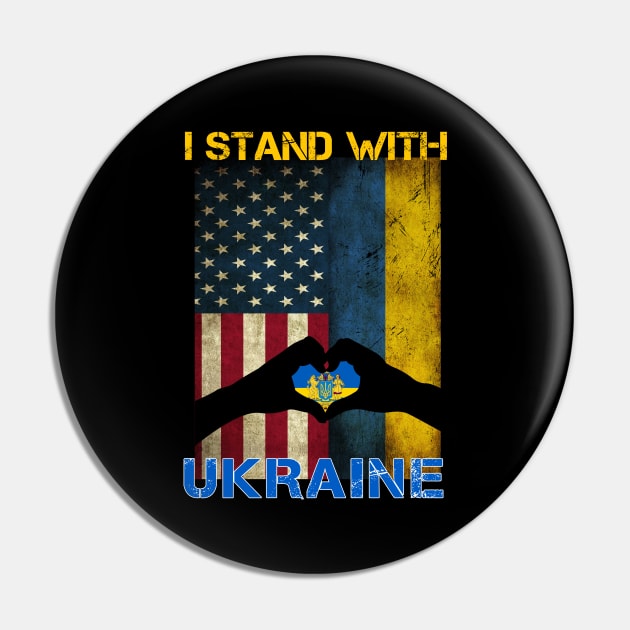 Ukraine support Flag Pin by Rosiengo