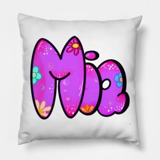 Mia personalized custom name Mia Pillow