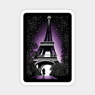 Eiffel tower night aesthetic Magnet