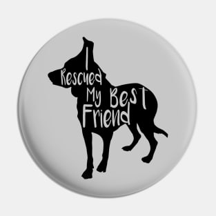 Rescue Dog Best Friend Pin