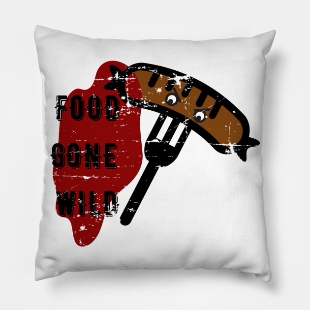 Food gone wild Pillow by SYLPAT