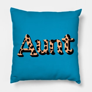 Aunt Leopard Print Pillow