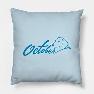 October Cerulean Dog Pillow