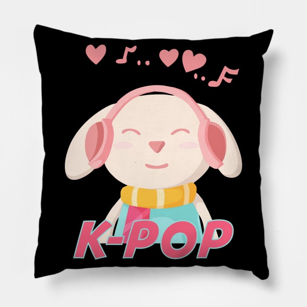 K-pop Bunny Pillow by Kencur