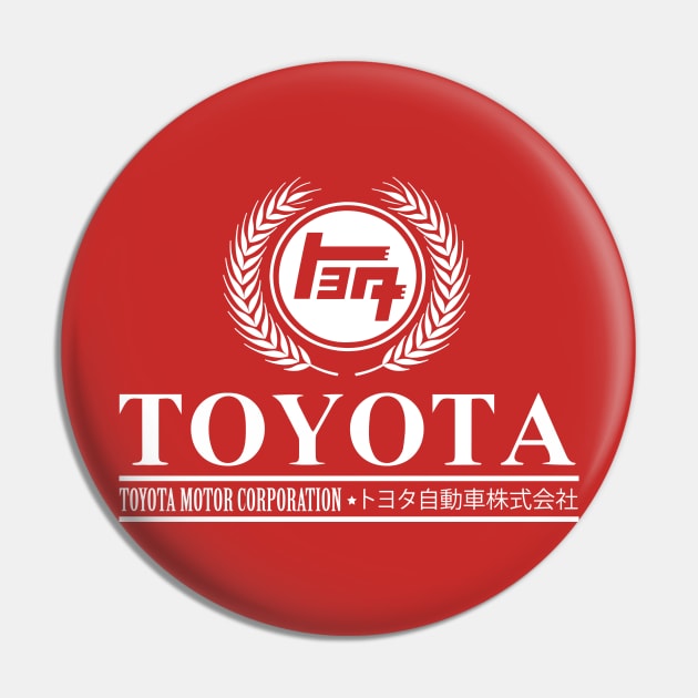 Toyota Vintage Classic - All White Pin by paterack