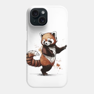 A Dancing Red Panda Phone Case