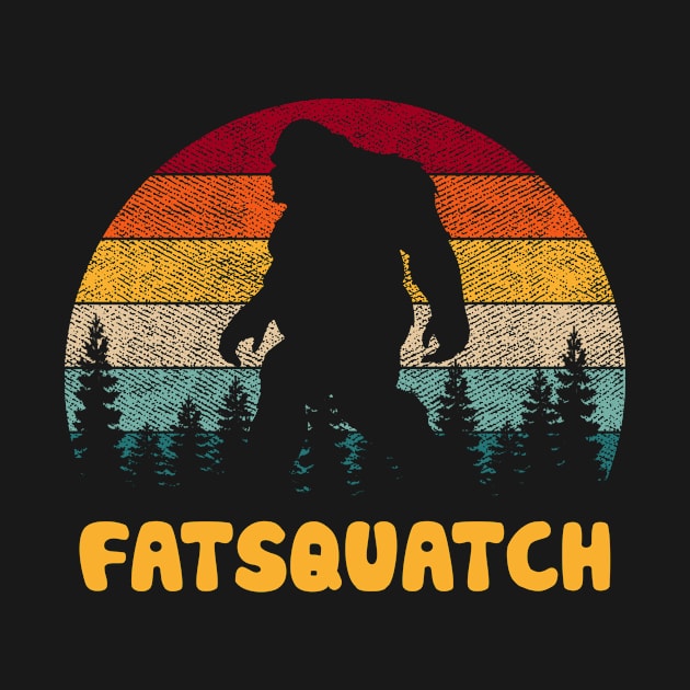 Fatsquatch vintage tshirt funny bigfoot sasquatch by Venicecva Tee