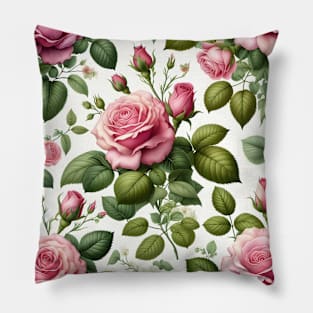 Pink Roses Pillow