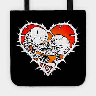 SKULL KISSING SKULL Tote