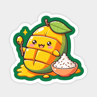 Cute Mango Sticky Rice Magnet