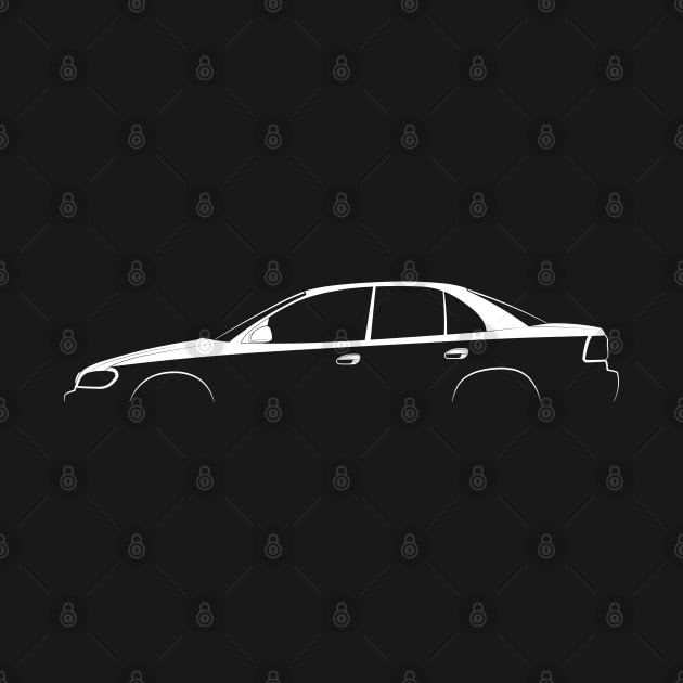 Opel Omega (B2) Silhouette by Car-Silhouettes